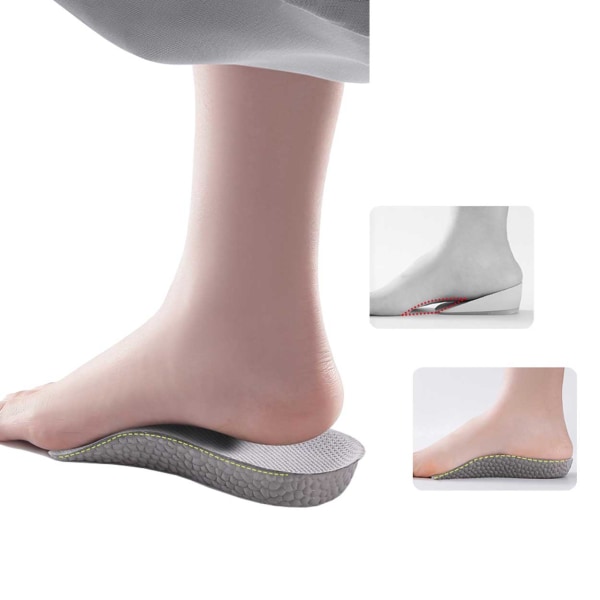 Mukava saada pidempi pohja - kenkälisäkkeet lisääntyneelle 1,5 cm: lle valkoinen