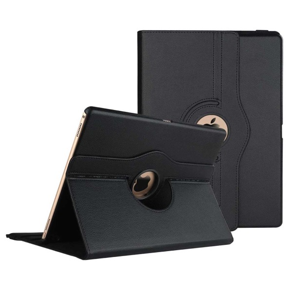 iPad 7/8 10.2 "360 ° Smart Shell Case Case PU Leather Black sort