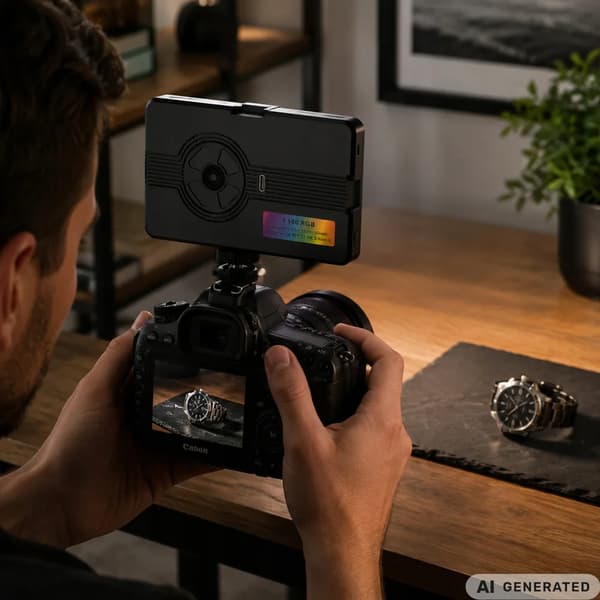 Mini RGB-W LED-videovalo 138 LED 2700-6500K valokuvaa varten