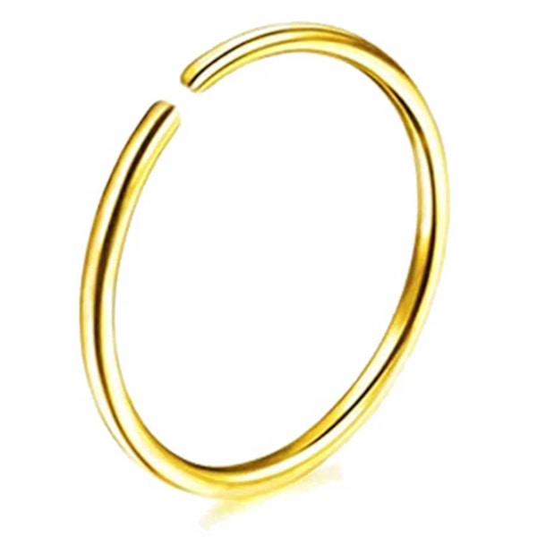 2-Pack Fake Piercing Öron/Läpp/Näsa [Septum, Läppring, Näsring] guld