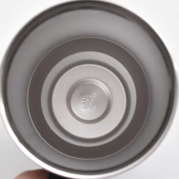 Muki oljilla 1,2L termospullo kahvalla valkoinen