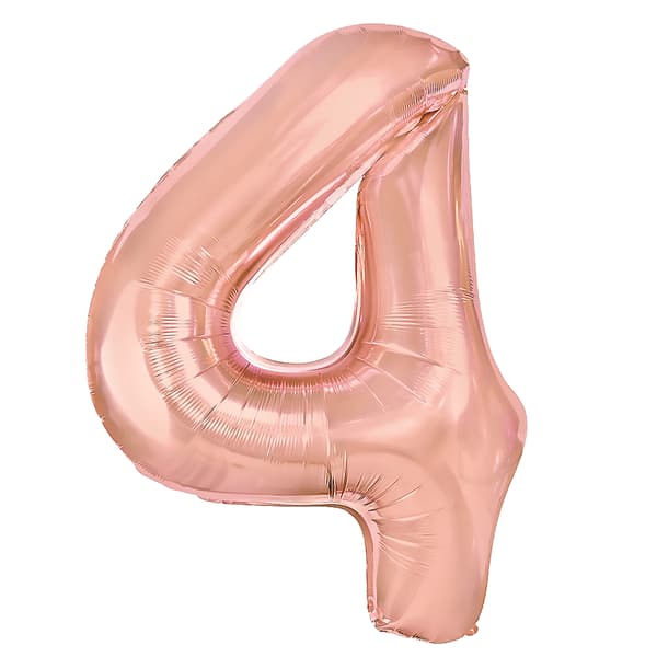 Folieballong Siffra 4 Roséguld 70 cm