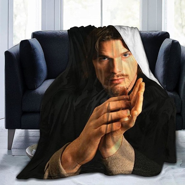 Ethan Hawke-filt Ultramjukt flanellfilt 3d- print Fluffig plyschfilt Sängdekor Sängfilt för vardagsrumsrum Sovrumsdekor (3 storlekar)-b 60x50in 150x125cm