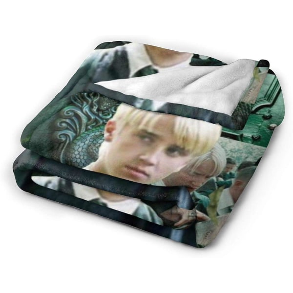 Draco Malfoy filt Varm plysch mysig mjuk filt för stol/säng/soffa/soffa 50x40in 125x100cm