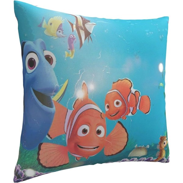 Hitta Nemo mjuka kuddfodral 45 X 45 cm fyrkantiga kuddfodral Bekväma dekorativa kuddfodral Lyxigt cover för soffa sovrum med inv