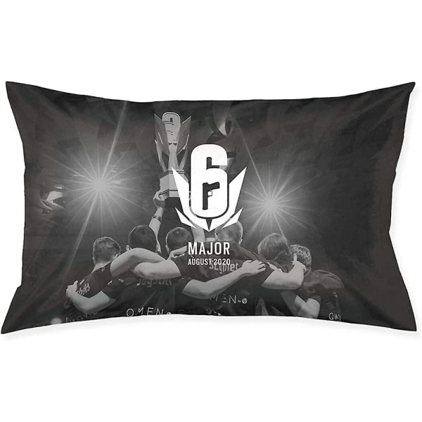 Rainbow-six-siege Kuddfodral Dekorativt case Örngott för soffa Vardagsrum Bäddsoffa med osynlig dragkedja 20x30 tum