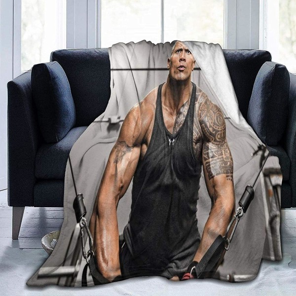 Dwayne-johnson Filtar Sängfilt Lättviktsfiltar av mikrofiber En filt Till Sängsoffa Hemma Utomhus All Seasons-f203 50x40in 125x100cm