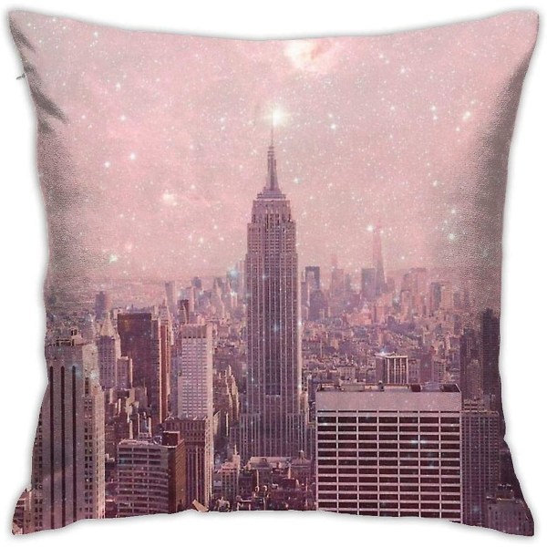 Stardust Täcker New York Kuddar Cover Dekorativt case för soffa sovrum 18"x18"