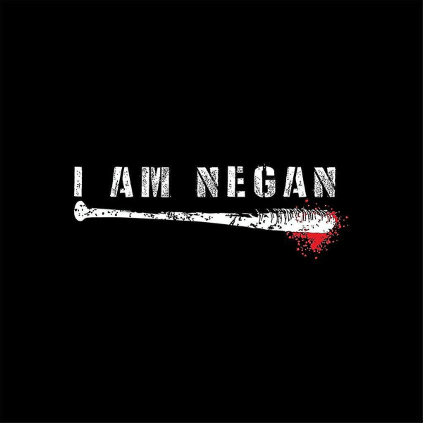 I Am Negan Walking Dead Lucille Cushion 18"x18"