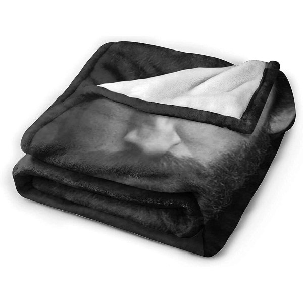 Adrien Brody filt Ultramjuk flanellfilt 3d- print Fluffig plyschfilt Sängdekoration Sängfilt för vardagsrumsrum Sovrumsdekoration (3 storlekar)- 60x50in 150x125cm
