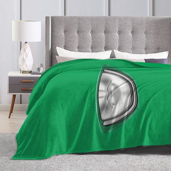 Super Sentai Face Green Ranger Ultra-mjuk mikrofleecefilt Heminredning Lättvikts för bäddsoffa -q62 60x50in 150x125cm