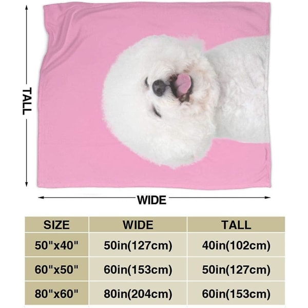 Laughing Puppy Throw Filt Mjuk flanell Fleece Varm filt för soffa, säng, soffa, stol, kontor, resa, camping-r414 60x50in 150x125cm