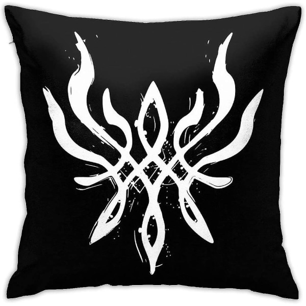 Kuddfodral Dekorativ heminredning Kudde Fire Emblem Three Houses - Byleth's Crest Of Flames Vit Dekorkudde för familj och vänner 18"x18"