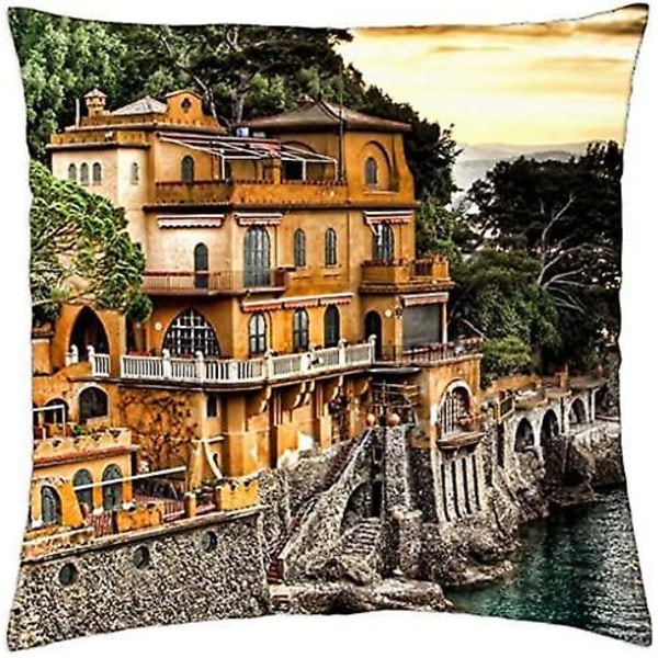Portofino, Italien - Cover 18 " x18"