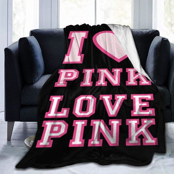 Victoria Secret Kärlek Rosa Hundhjärta Vuxen Barn Fleecefilt Ultramjuk mikro för soffa eller säng Varmtäcke-l508 60x50in 150x125cm