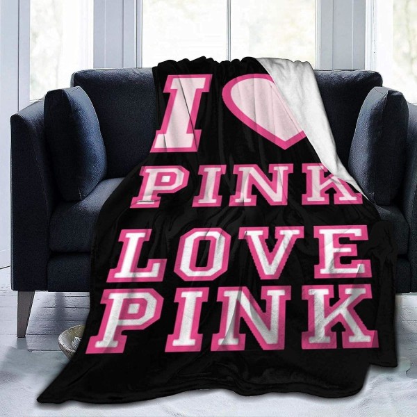Victoria Secret Kärlek Rosa Hundhjärta Vuxen Barn Fleecefilt Ultramjuk mikro för soffa eller säng Varmtäcke-l508 80x60in 200x150cm