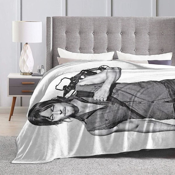 Daryl Dixon Fleecefilt Sängfilt Lätt Super Mjuk Mysig Lyx Sängfilt Microfiber -t327 50x40in 125x100cm