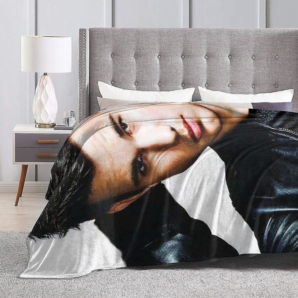 Taylor Lautner filt Jacob Black Ultramjuk flanellfilt 3d- print Fluffig plyschfilt Sängkläder Inredning Sängfilt För Vardagsrum Sovrum Sovsal D 60x50in 150x125cm