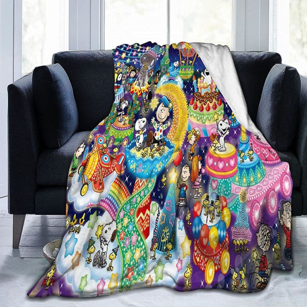 Snoopy Sängfilt Printed Blanket -w211 60x50in 150x125cm