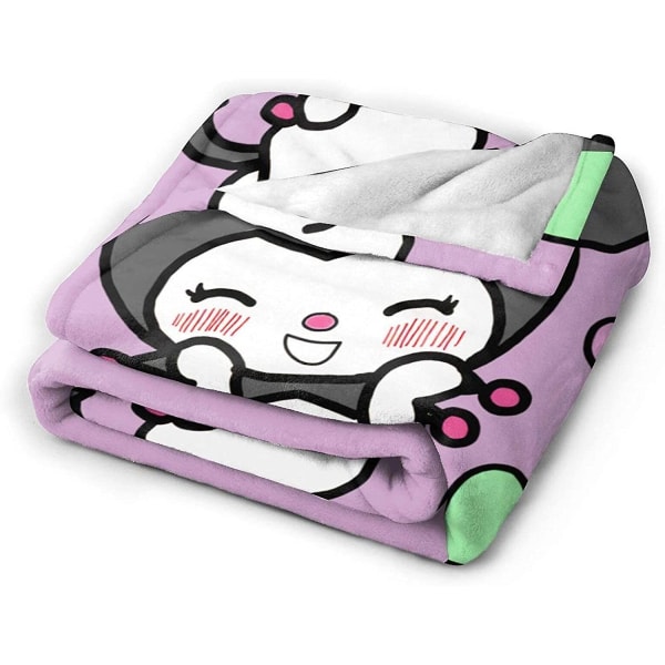 My Melody And Kuromi Soft Warm Throw Lätt mikrofleecefilt för hemsängsoffa-x117 80x60in 200x150cm