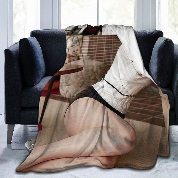Dakota Johnson-filt Ultramjuk flanellfilt 3d- print Fluffig plyschfilt Sängdekoration Sängfilt till vardagsrummet Sovrumsdekoration 80x60in 200x150cm