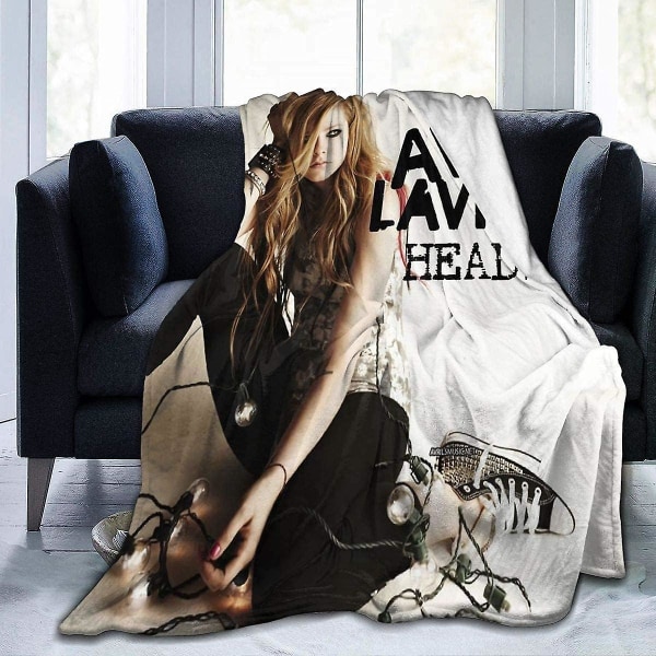 Avril Lavigne Winter Ultra Mjuk filt Mode Lätt filt för soffa och säng-n67 50x40in 125x100cm
