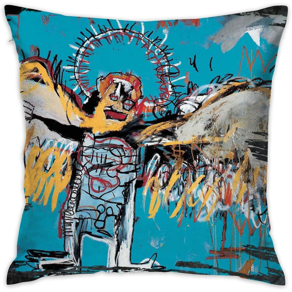 Jean-michel Basquiat fyrkantiga kuddfodral Kuddfodral 18"x18"