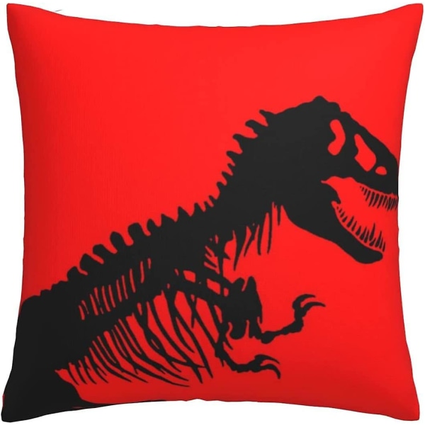 Jurassic Park mjuka kuddfodral 45 X 45 Cm Fyrkantiga kuddfodral Bekväma dekorativa kuddfodral Lyxigt cover för soffa sovrum med in