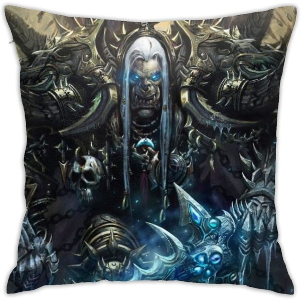 Mjukt och hållbart World Of Warcraft kuddfodral 18 X 18 tum, case Modernt cover Fyrkantigt örngott dekoration.