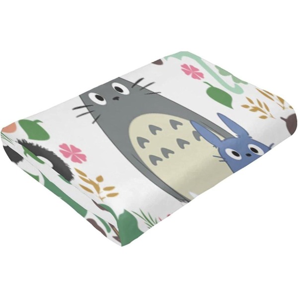 Vintage Totoro huvfilt, modedesignfilt, lätt, bekväm, alla säsonger Flera storlekar för vuxna barn Tonåringar Välmatchat sovrumsaccess 80x60in 200x150cm