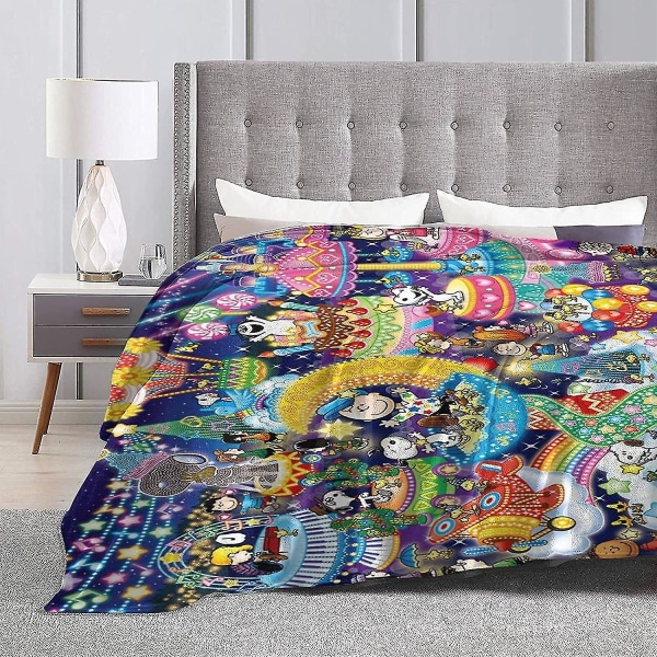 Snoopy Sängfilt Printed Blanket -w211 80x60in 200x150cm