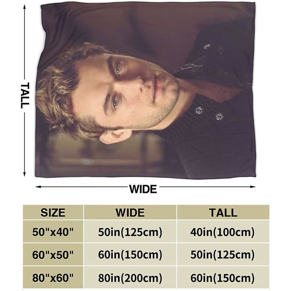Jude Law filt Ultramjuk flanellfilt 3d- print Fluffig plyschfilt Sängdekor Sängfilt för vardagsrumsrum Sovrumsdekor (3 storlekar)-c359 80x60in 200x150cm