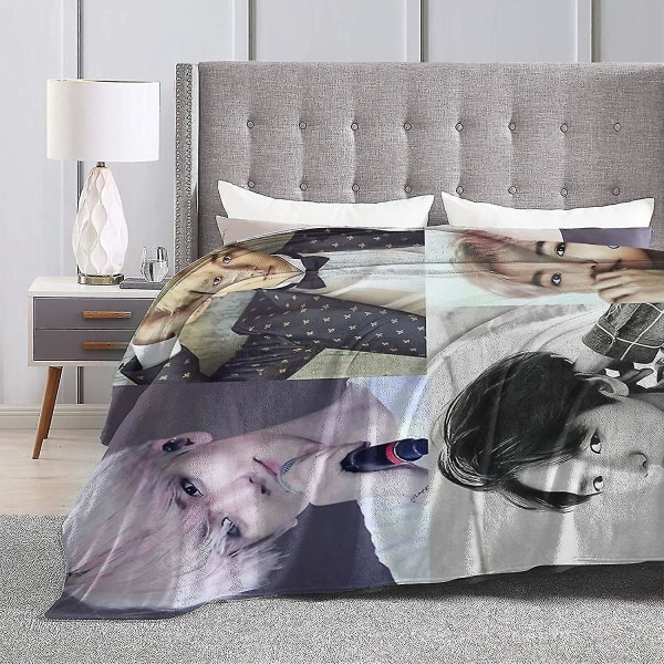 Baekhyun Mjuk Och Bekväm Varm Fleecefilt För Soffa, Säng, Kontor Knäskydd, Säng Bil Camp Soffa Mysig Fluffy Plysch Täcken-b77 80x60in 200x150cm