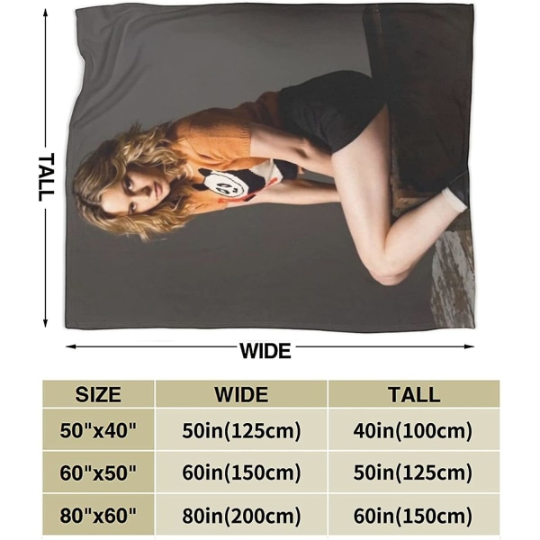 Brie Larson filt Ultramjuk flanellfilt 3d- print Fluffig plyschfilt Sängdekoration Sängfilt för vardagsrumsrum Sovrumsinredning (3 storlekar) 80x60in 200x150cm