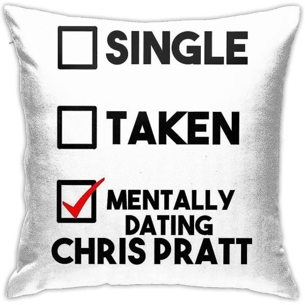 Kuddfodral Dekorativ heminredning Kudde Dating Chris Pratt Dekorkudde för familj och vänner 18"x18"