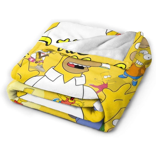 Simpsons Super Soft Microfleece-filtar används för heminredning, flanellfiltar, bäddsoffor, luftkonditioneringsfiltar-f558 50x40in 125x100cm