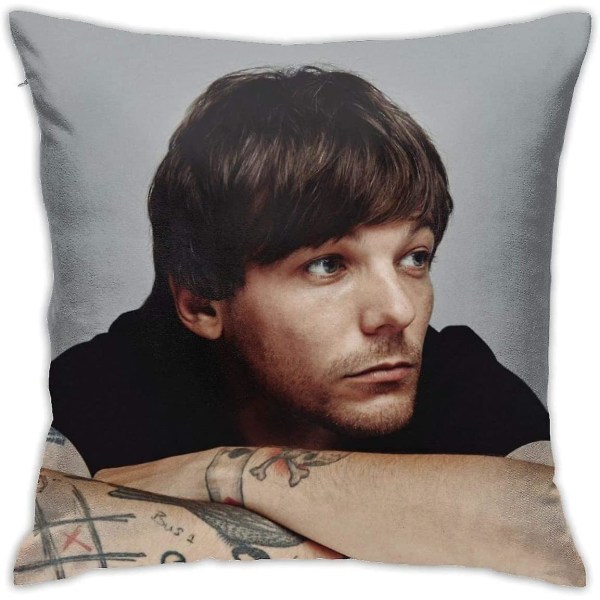 Louis Tomlinson Örngott Kuddar Cover för soffa sovrum Inredning Hem /18"x18"