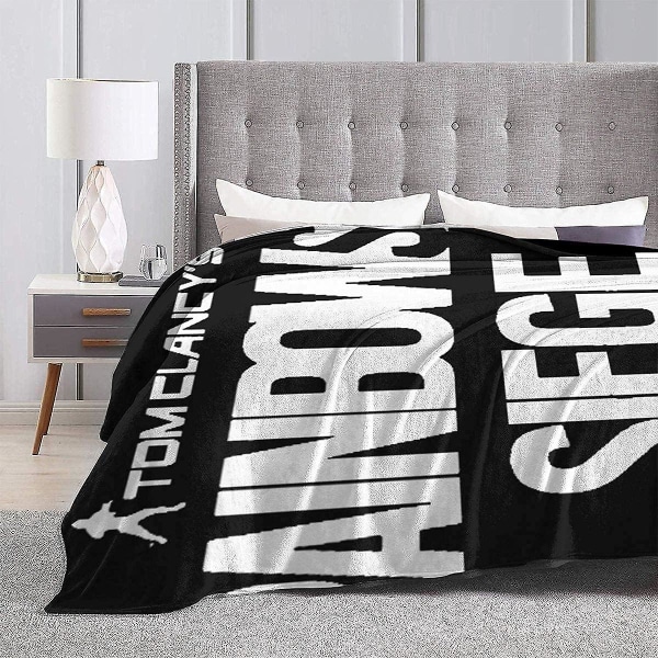 Rainbow Six Rss Siege Flanell Mikrofiberfilt Varm Fuzzy Plysch Handduk Täcke Lätt Säng Sängöverdrag Till Sängsoffa Vardagsrum-l178 60x50in 150x125cm