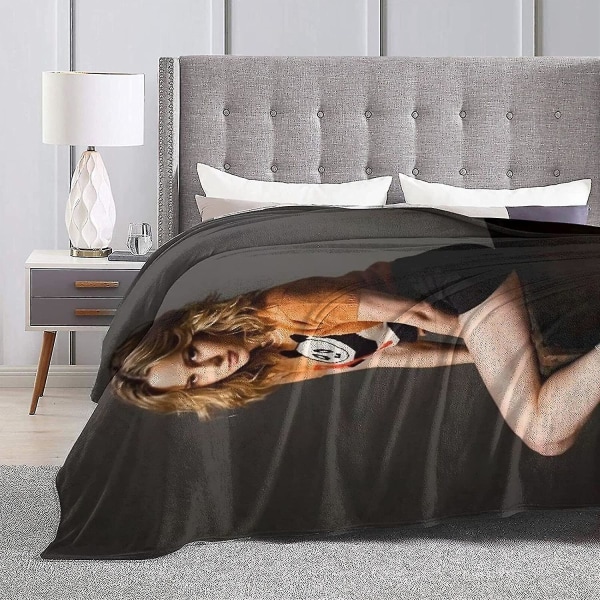 Brie Larson filt Ultramjuk flanellfilt 3d- print Fluffig plyschfilt Sängdekoration Sängfilt för vardagsrumsrum Sovrumsinredning (3 storlekar) 80x60in 200x150cm