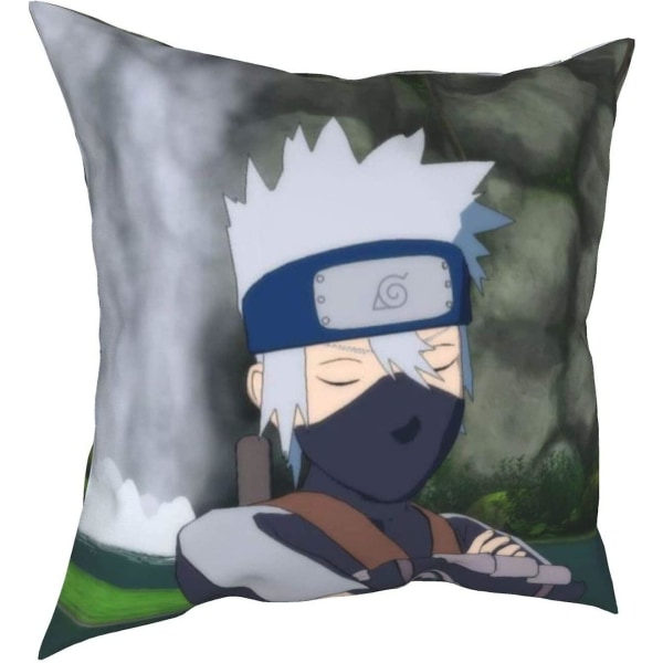 Bekväm och hållbar Naruto Hatake Kakashi Four Seasons Cover Hemdekorativt vardagsrum Sovrumssoffa Örngott Storlek 18" X18