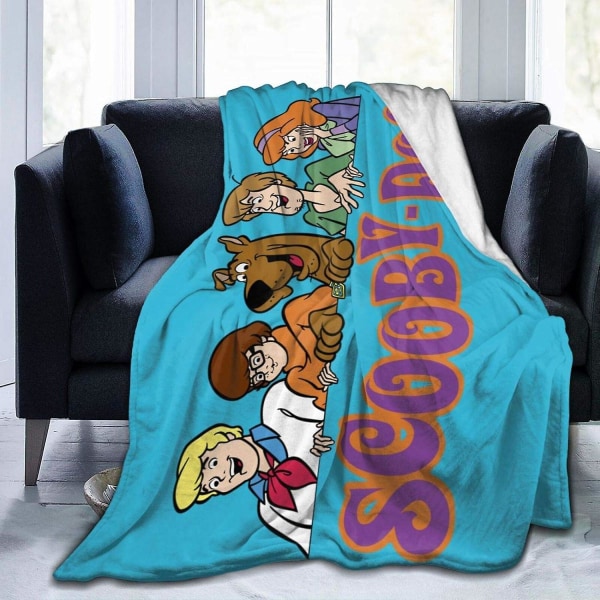 Vintage Scooby-doo filt Ultramjuk flanell fleece Sängfilt alla säsonger Flera storlekar för vuxna barn Tonåringar Välmatchat sovrumstillbehör 50x40in 125x100cm