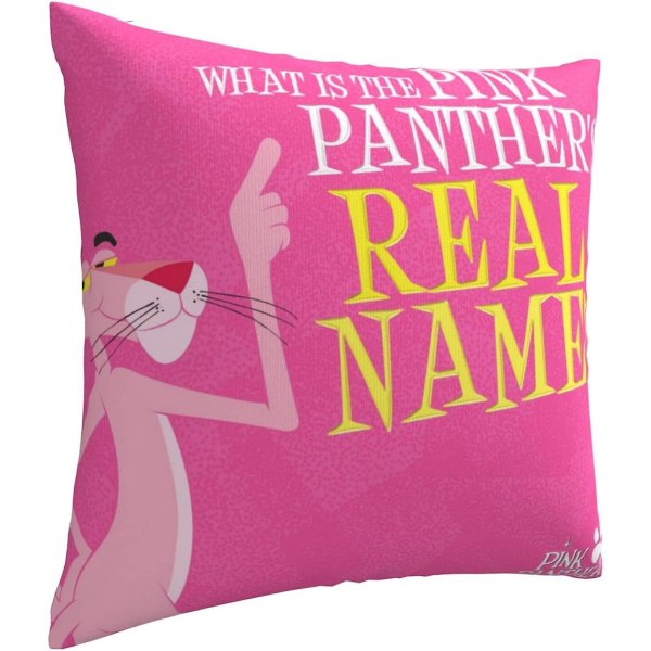 Pink Panther Mjuka kuddfodral 45 X 45 Cm Fyrkantiga kuddfodral Bekväma dekorativa kuddfodral Lyxigt cover för soffa sovrum med inv.