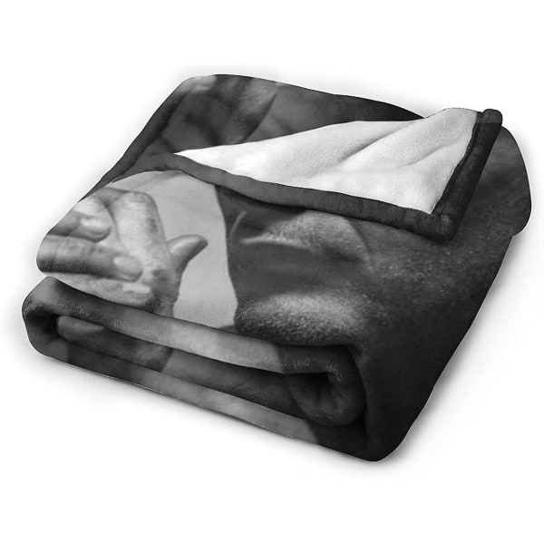 Mads Mikkelsen Filt Ultramjuk flanellfilt 3d Print Fluffy Plysch Filt Sängdekor Sängfilt För Vardagsrum Sovrum Inredning (3 storlekar) 50x40in 125x100cm