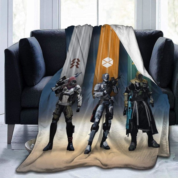 The Game Destiny Hunter Ultrasoft Micro Fleecefilt Mjuk Varm Slängfilt Mysig Lätt Plyschfilt För Bäddsoffa-n210 50x40in 125x100cm