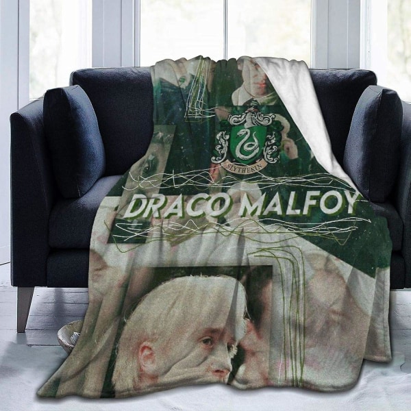 Draco_malfoy filt flanell fleece casual supermjukt varmt mode andas luftkonditionering täcke för soffa hela säsongen 60x50in 150x125cm