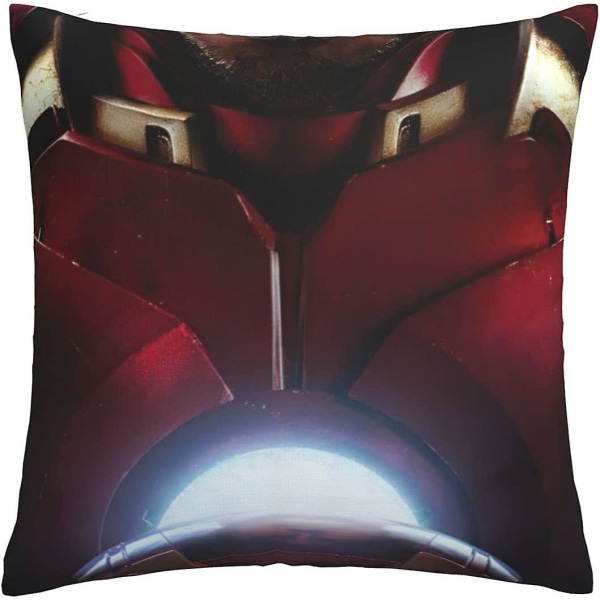 Mjukt och bekvämt Iron Man cover, dubbelsidigt tryck (utan fyllmedel) Örngott Square Hull House Cover 45 X 45 Cm