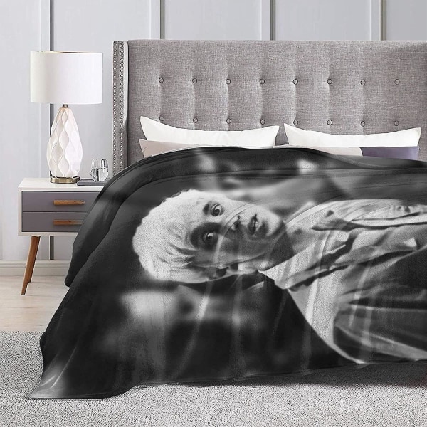 Tom Felton Filt Ultramjuk flanellfilt 3d- print Fluffig plyschfilt Sängdekoration Sängfilt för vardagsrummet Sovrumsdekoration (3 storlekar)-b5 50x40in 125x100cm