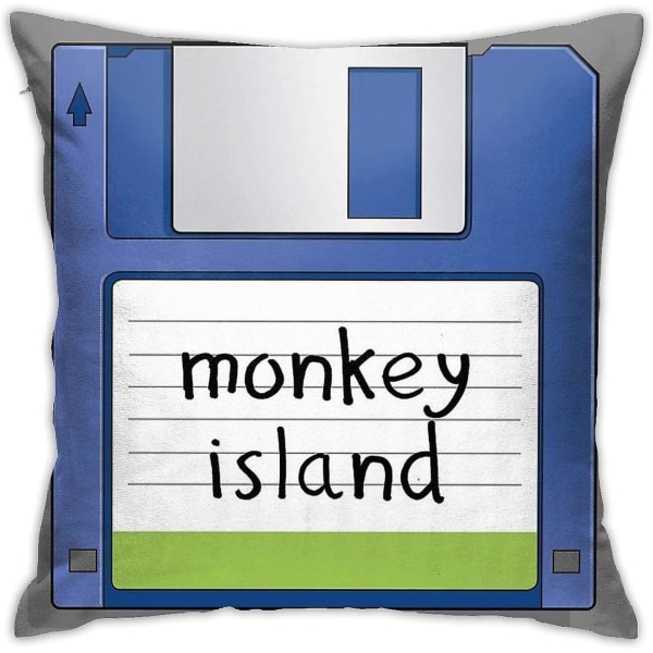 Monkey Island Retro Ms Dos Commodore Amiga Games Örngott Hemdekorativt Kuddfodral Sängsoffa Soffa Kudde Fyrkantigt case