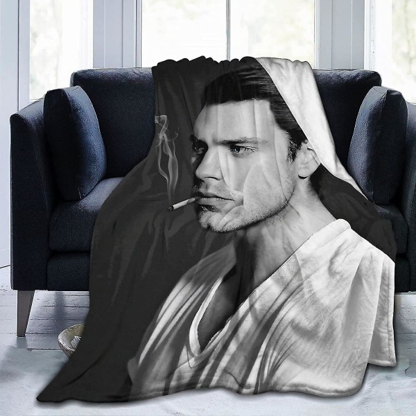 Sebastian Stan & Bucky Barnes Fleecefilt Sängfilt Lätt Super Mjuk Mysig Lyx Sängfilt Microfiber -s489 50x40in 125x100cm