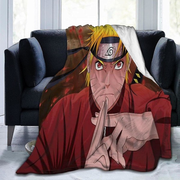 Anime Naruto Super Ultra Mjuk flanell fleecefilt Stor Fluffig Varm Säng över Soffa Soffa- Flera storlekar För Vuxna Barn Tonåringar Välmatchad Be 60x50in 150x125cm